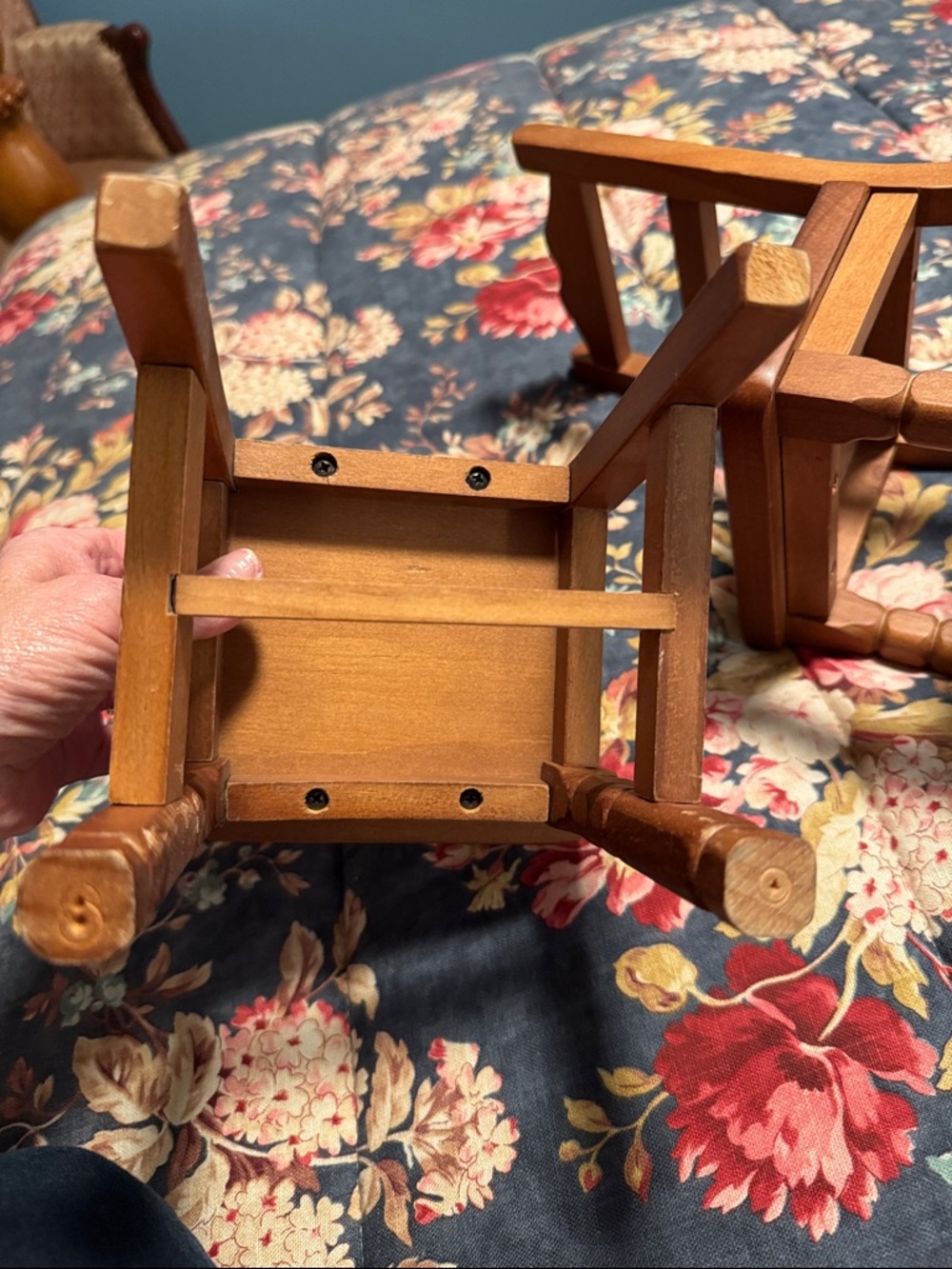 Pleasant Company American Girl Doll drop leaf table + 2 chairs *read listing* - Picture 8 of 11